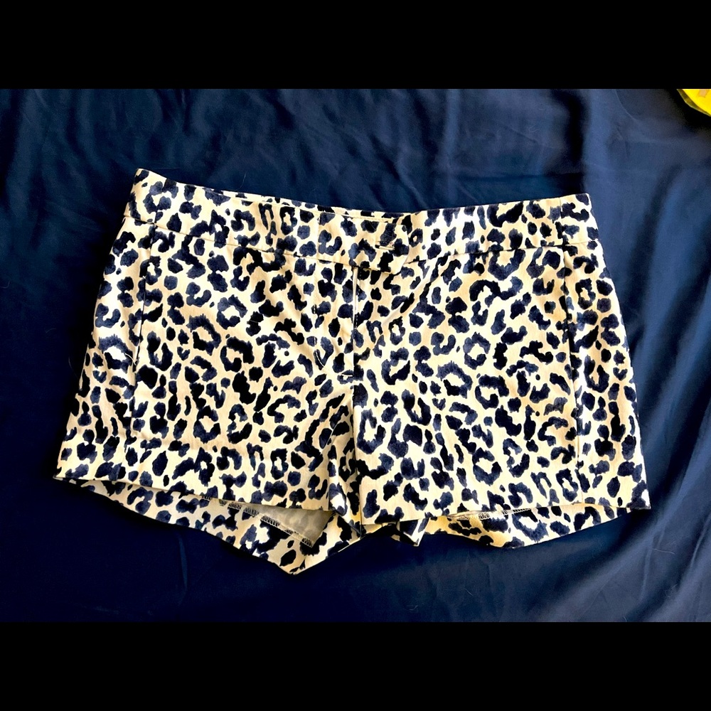 JCREW LEOPARD SHORTS